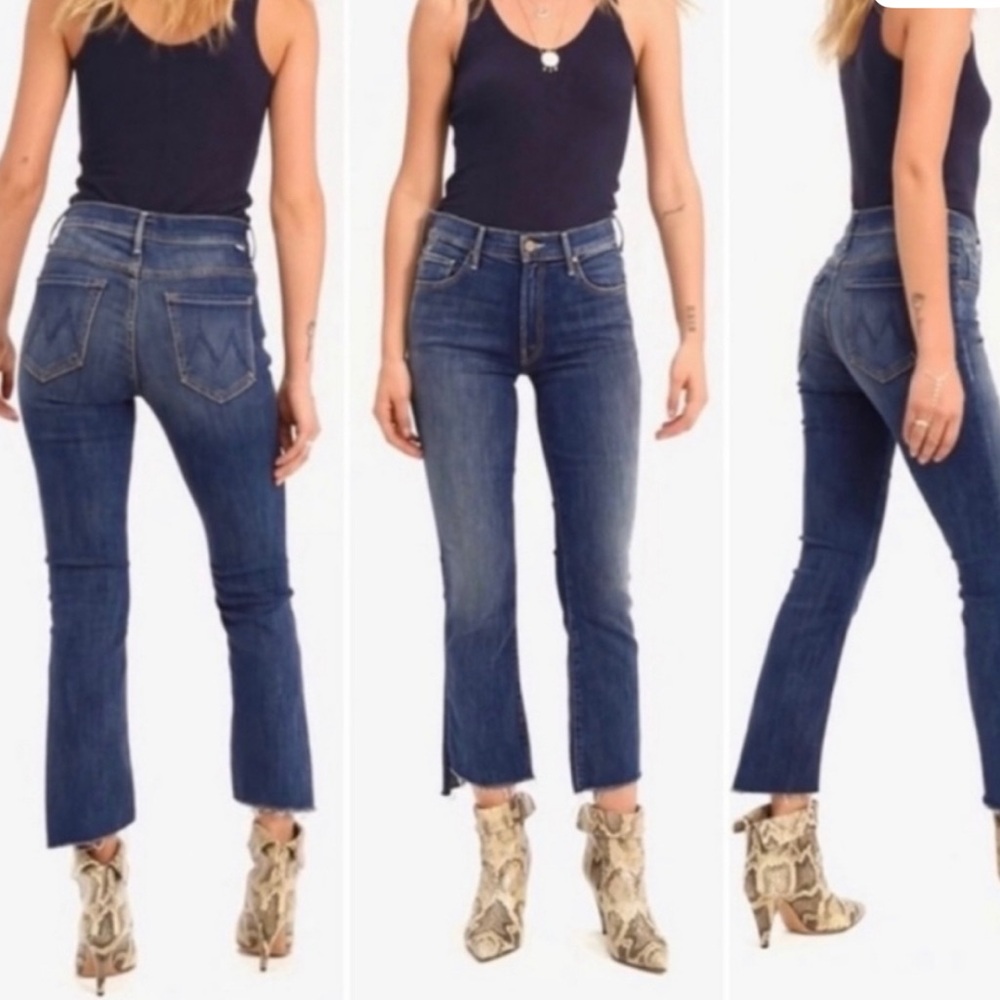 Mother Insider Crop Step Fray Jeans in Not Rough Enough - Picture 4 of 4